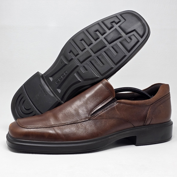 ECCO Helsinki Men's Slip on Loafers Shoes  Cocoa Brown Size US 12-12.5 EU 46 - Picture 1 of 12